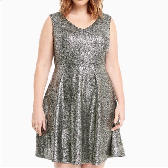 torrid silver dress